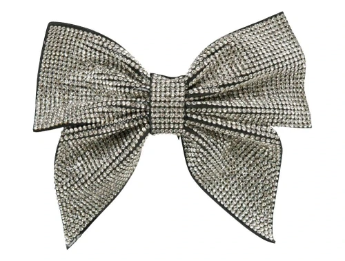 Name It sølv sløjfe hårspænde med glitter